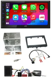 JVC Bluetooth USB Lenkrad 2DIN DAB Autoradio für Porsche Boxster 911 Cayman schw