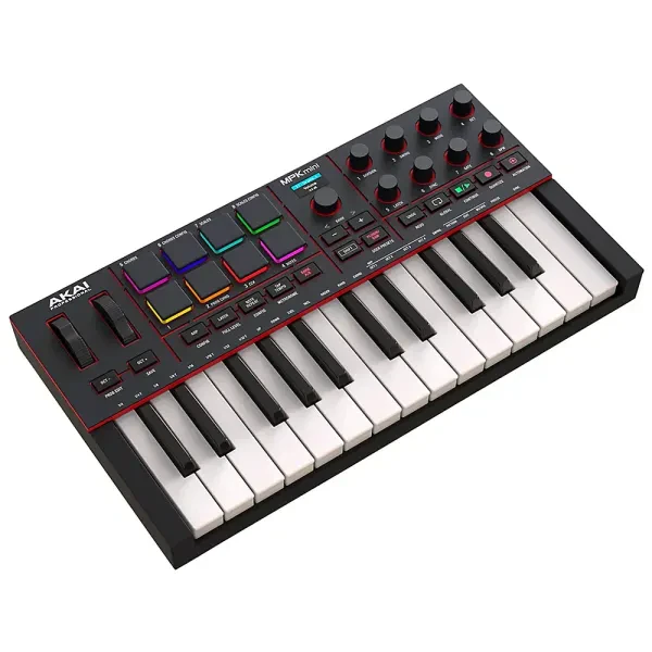 AKAI MPK mini MIDIコントローラー Akai Professional MPK Mini MK4 25-Key черный купить в SKIFMUSIC