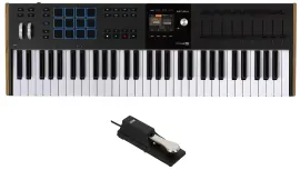 Arturia KEYLAB 61-Key Mk3 Black USB Midi Keyboard Controller+Sustain Pedal