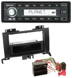 Continental MP3 AUX USB DAB 1DIN Autoradio für Mercedes Sprinter ab 06 Rubbertou