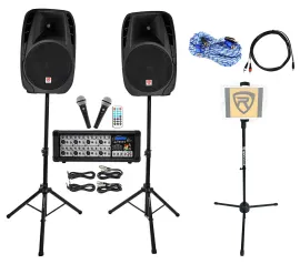 Rockville Dual 15" Android/iphone/ipad/Laptop/TV Youtube Karaoke Machine/System