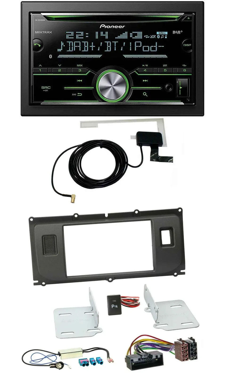 Pioneer CD USB MP3 Bluetooth 2DIN DAB Autoradio für Land Rover Evoque ab 2011