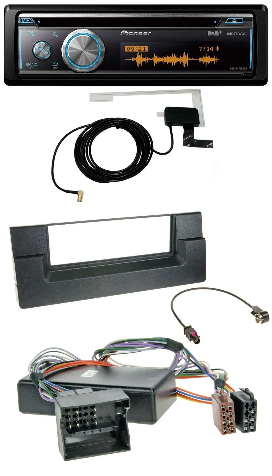 Автомагнитола для BMW Pioneer Bluetooth DAB MP3 USB CD для X5 E53 и 5 серии E39