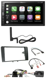 Pioneer USB 2DIN Bluetooth DAB Lenkrad Autoradio für Audi A3 Symphony ISO 8P 200