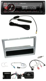 Автомагнитола Pioneer 1-DIN MP3 DAB USB для Opel Corsa C/Tigra/Meriva серебристая