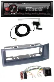 Pioneer USB MP3 DAB Bluetooth Autoradio für Renault Scenic Megane bis 03 grau