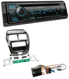 Автомагнитола для Citroen C4 Aircross/Mitsubishi AS Kenwood Bluetooth, USB, CD, MP3, DAB