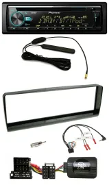 Автомагнитола Pioneer CD/MP3, DAB, USB, черный, для Alfa Romeo 156 (2000–2001), поддержка кнопок на руле