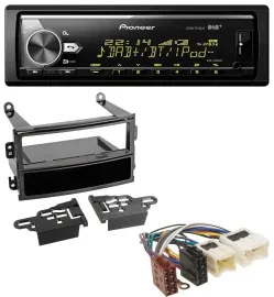 Автомагнитола для Nissan 350Z Roadster 2003–2005 Pioneer Bluetooth, USB, DAB, MP3