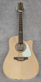 Takamine GD74CE12U 12-String Dreadnought Cutaway Acoustic Electric Guitar w/Bag