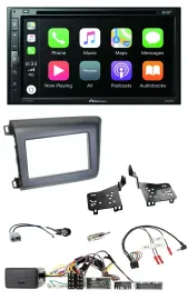 Автомагнитола Pioneer 2DIN, DVD, DAB, Bluetooth, USB, для Honda Civic (US), поддержка управления с руля
