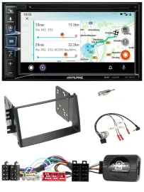 Alpine Bluetooth TMC USB DAB 2DIN Lenkrad Navigation für Kia Soul 2009-2011