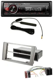 Автомагнитола Pioneer 1-DIN MP3 DAB AUX USB для Iveco Daily (2006–2014) серебристая