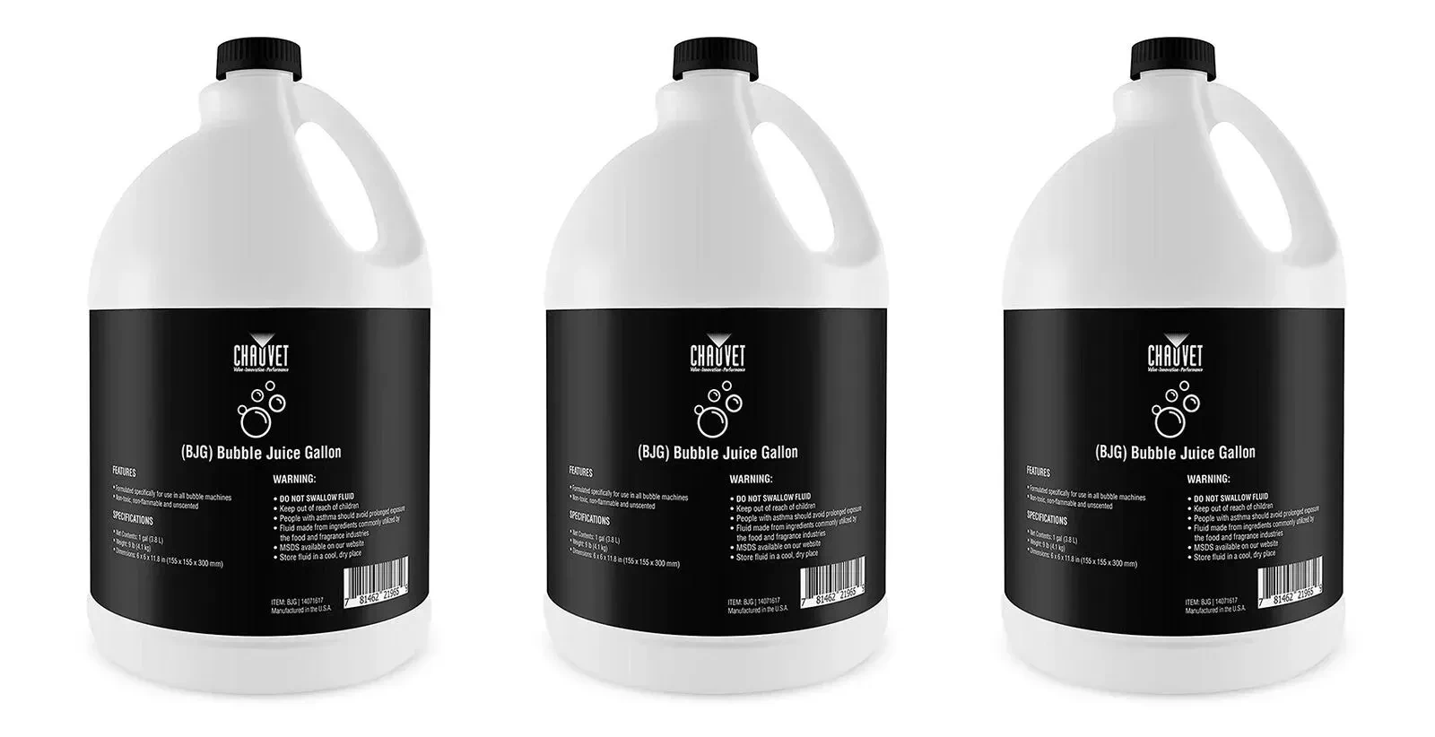 Жидкость для генератора тумана Chauvet DJ BJG (3 штуки)