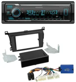 Kenwood Bluetooth MP3 DAB USB Autoradio für Toyota RAV-4 (ab 2013)