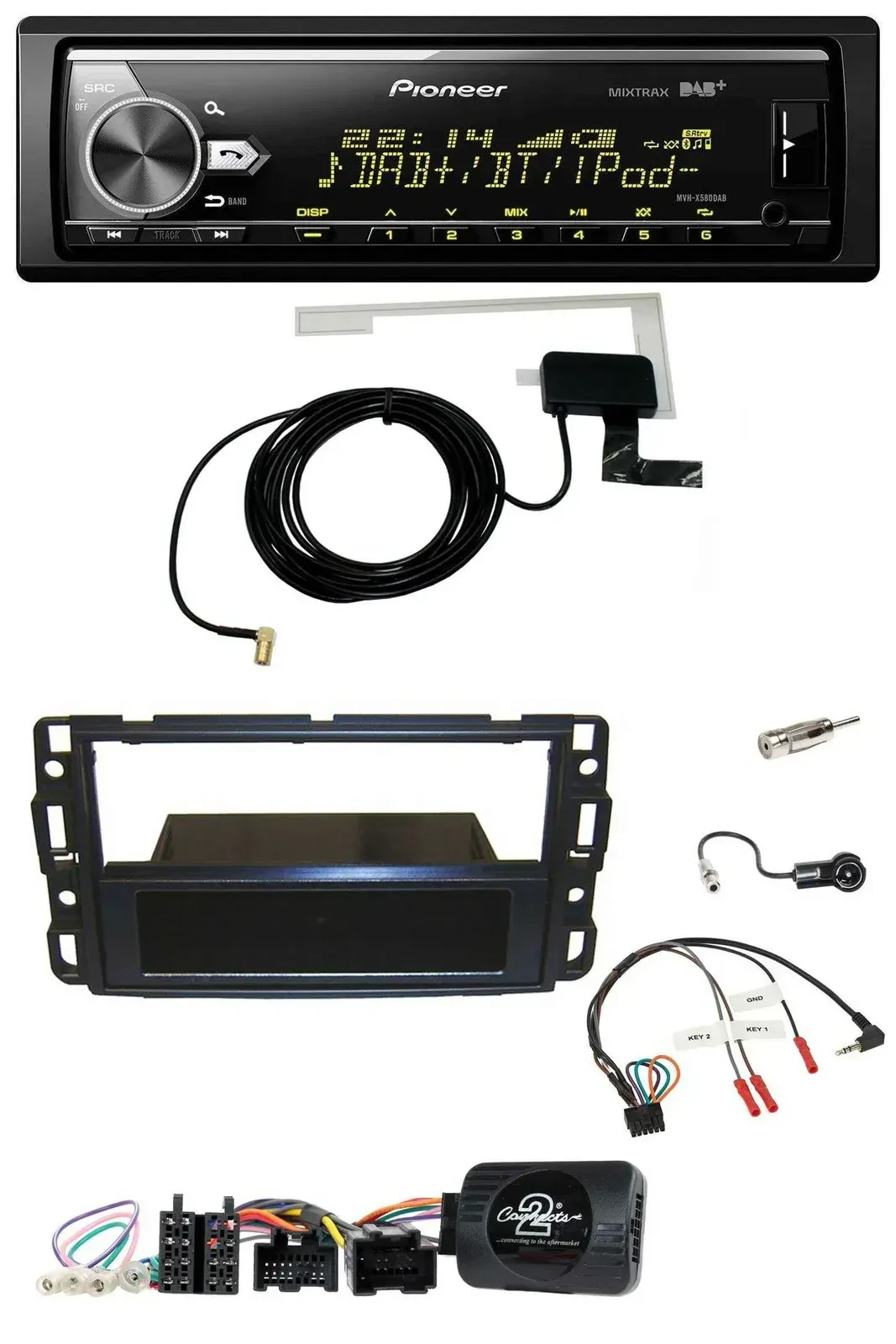 Pioneer Bluetooth DAB USB Lenkrad Autoradio für Cadillac BLS YSCF 2006-2010
