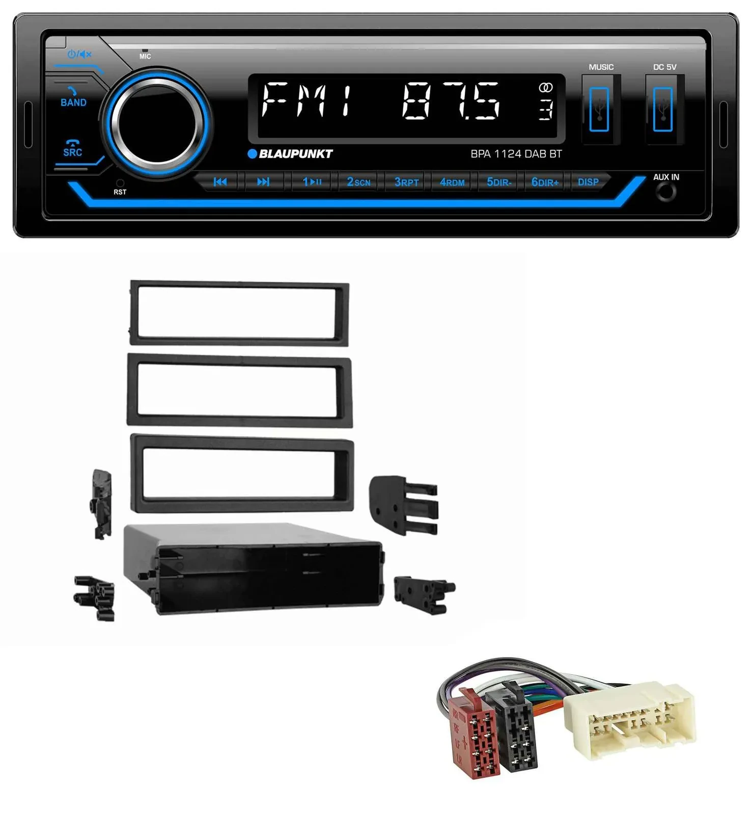 Blaupunkt Bluetooth USB DAB MP3 Autoradio für Nissan Xterra (2000-2004)