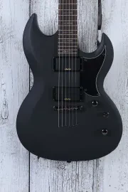 Schecter Demon Series Demon S-II Solid Body Electric Guitar Satin Black Finish