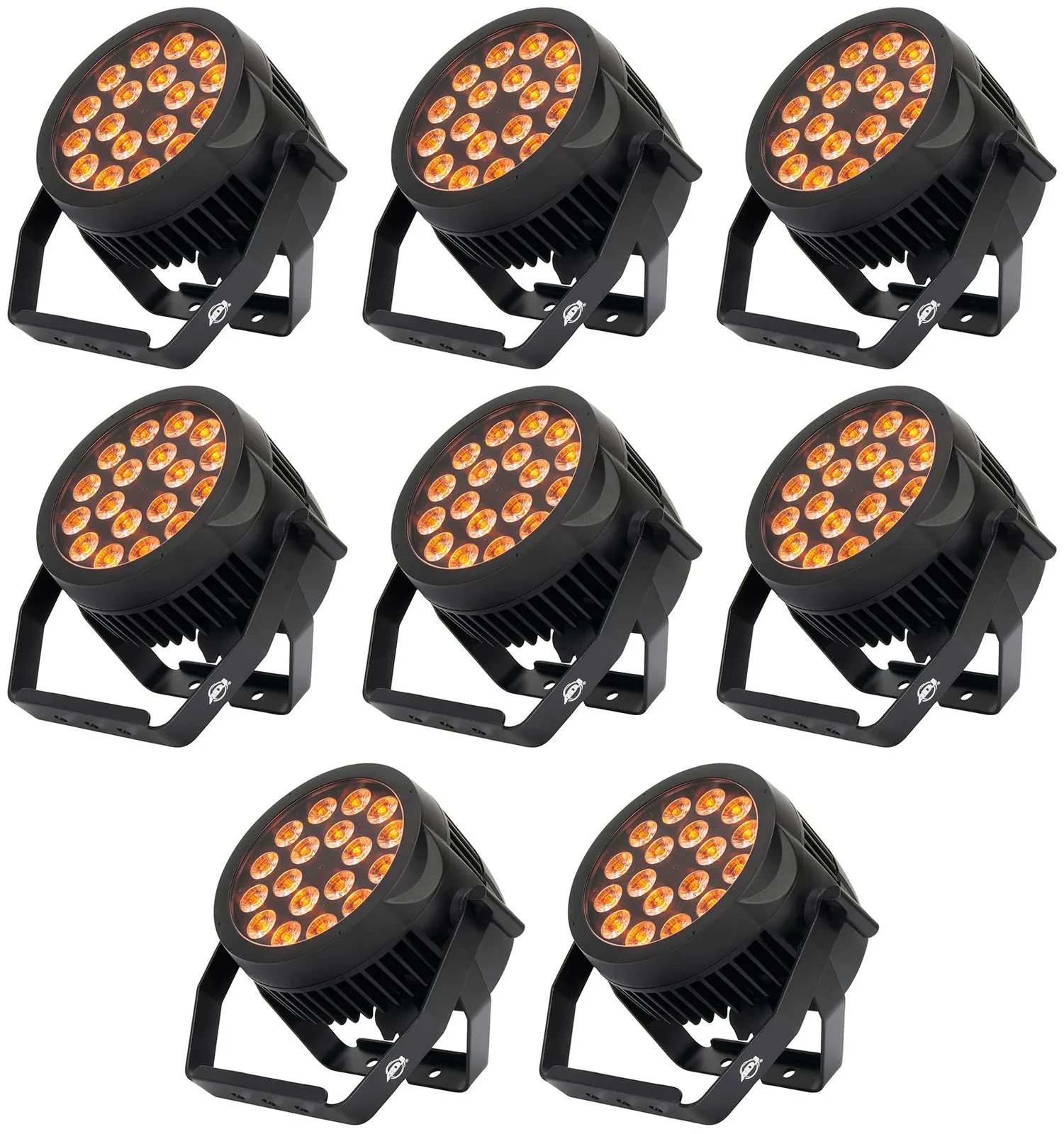 Светодиодный прибор American DJ 18P HEX IP RGBAW+UV LED DMX (8 штук)