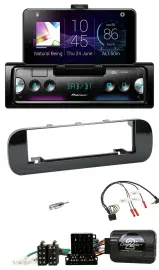 Автомагнитола для Fiat Panda (2012–2020) Pioneer Bluetooth, DAB, USB, черный глянцевый