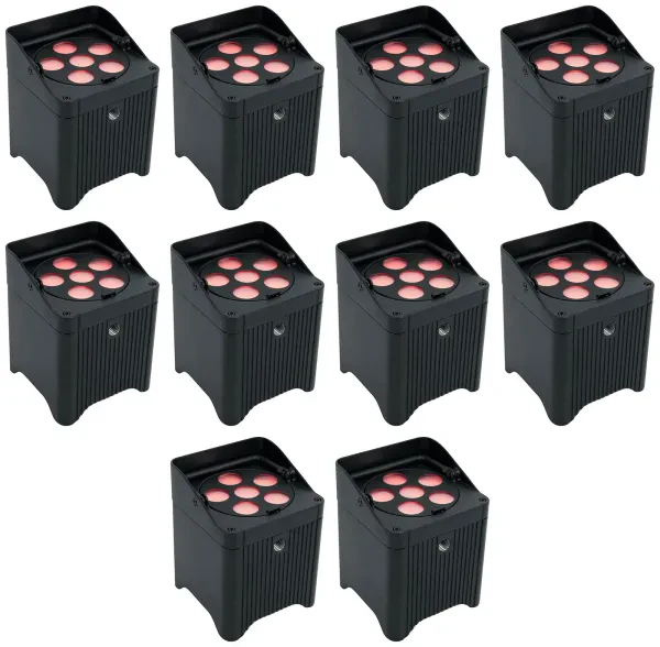 Светодиодный прибор Chauvet DJ Freedom Par T6 Black (10 штук)
