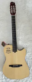 Godin Multiac Nylon String Electric Guitar, Natural HG w/13-Pin Output - SF