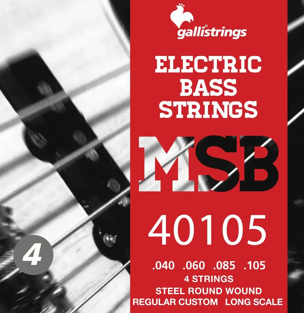 Струны для бас-гитары 40-105 Galli Strings MSB40105