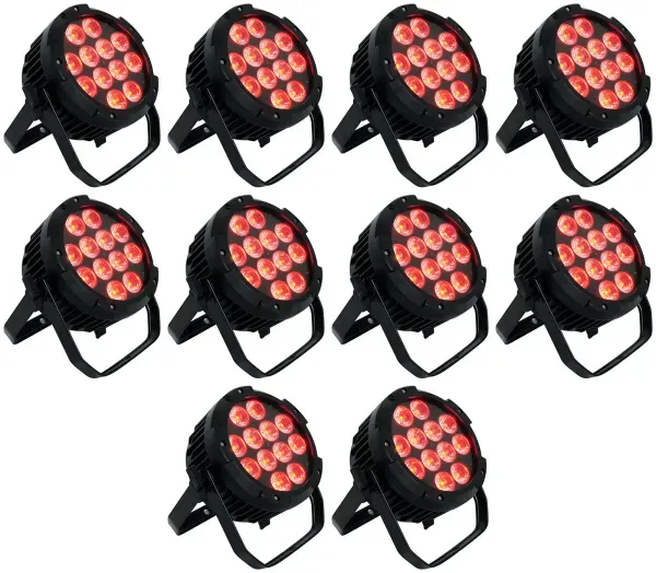 10) Rockville WET PAR PRO Indoor/Outdoor Par Wash Up Lights For Restaurant Stage