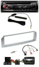 Pioneer CD USB Lenkrad DAB MP3 Autoradio für Alfa 147 GT silbergrau