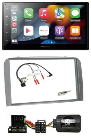 Pioneer DAB Bluetooth 2DIN USB Lenkrad Autoradio für Alfa Romeo 147 GT 04-10 sil