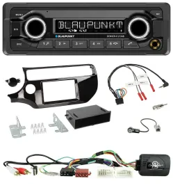 Blaupunkt Bluetooth DAB Lenkrad USB Autoradio für Kia Rio UB ab 03/2015 piano sc
