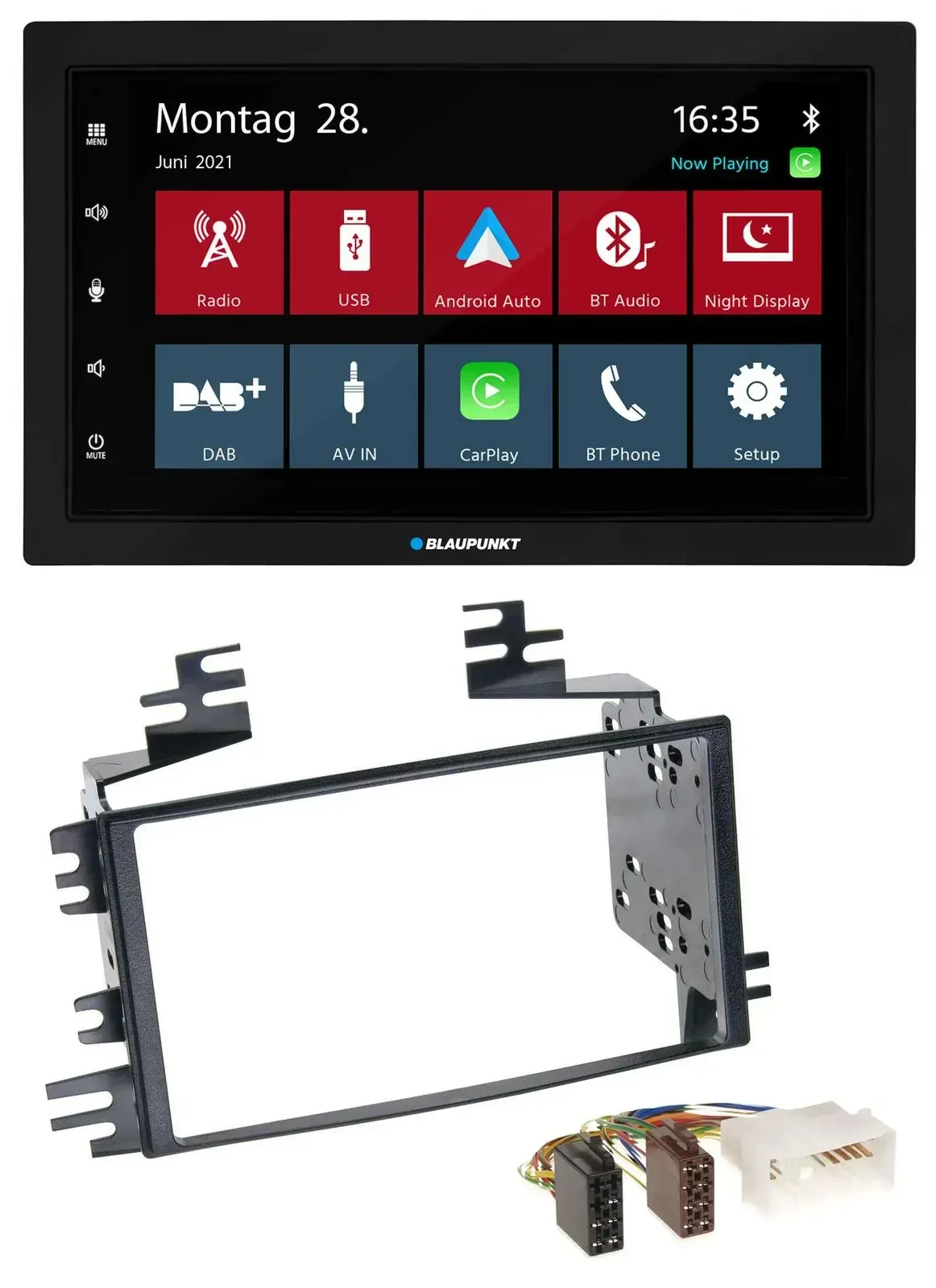 Blaupunkt MP3 Bluetooth DAB 2DIN USB Autoradio für Kia Rio Rio5 Sportage Hyundai