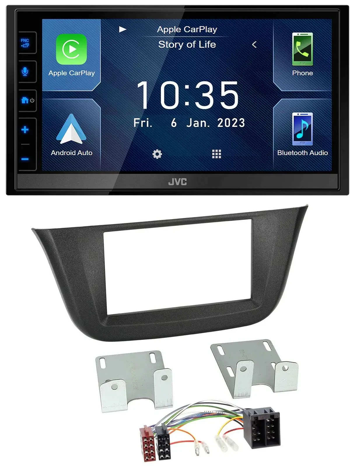 JVC DAB Bluetooth MP3 USB 2DIN Autoradio für Iveco Daily (ab 2014)