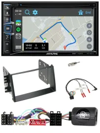 Alpine DAB TMC Bluetooth 2DIN USB Lenkrad Navigation für Kia Soul 2009-2011