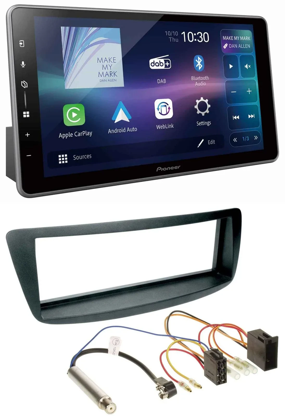 Pioneer Bluetooth USB DAB MP3 Autoradio für Peugeot 107 Citroen C1 Phantomeinspe
