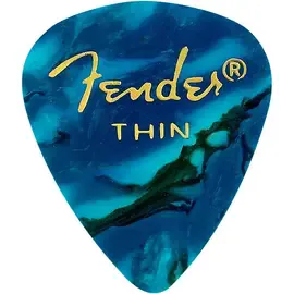 Медиаторы Fender 351 Premium Thin Guitar Picks - 144 Count Ocean Turquoise Moto