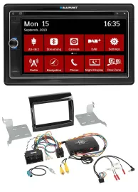 Blaupunkt TMC USB Lenkrad Bluetooth DAB 2DIN Navigation für Fiat Citroen Peugeot