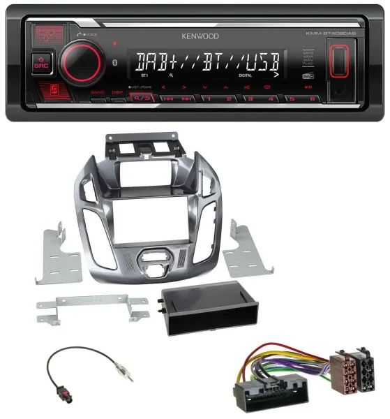 Kenwood MP3 Bluetooth USB DAB Autoradio für Ford Transit Connect 2012-2018 Displ