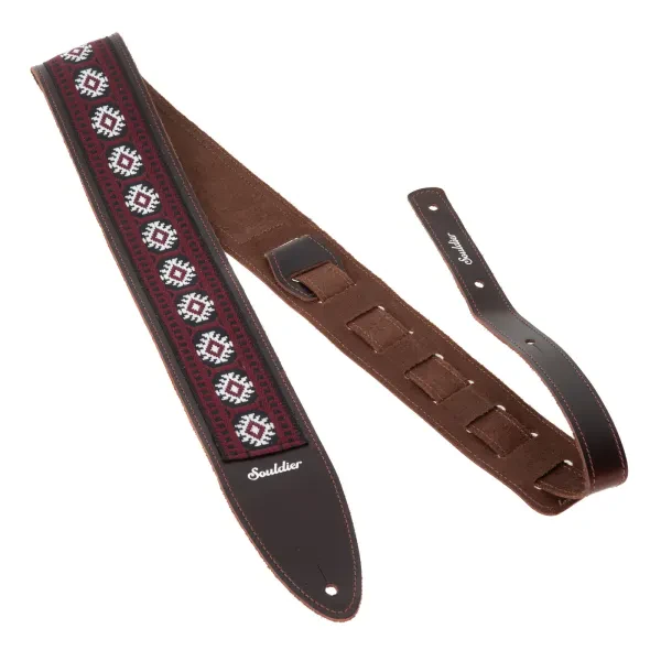Ремень для гитары Souldier TGS1271MH02MH Torpedo Pillar Burgundy