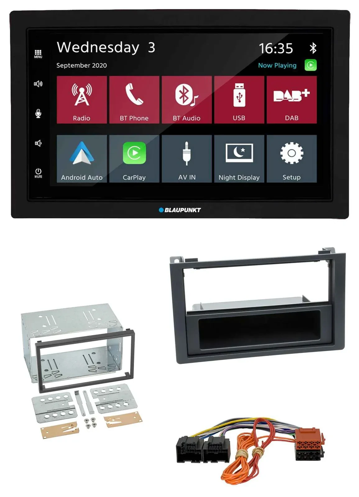 Blaupunkt DAB Bluetooth USB MP3 2DIN Autoradio für Saab 9.3 Ys3F 2007-2012