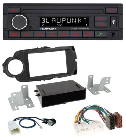 Автомагнитола для Toyota Yaris (2011–2014) Blaupunkt DAB, MP3, Bluetooth, USB, чёрная