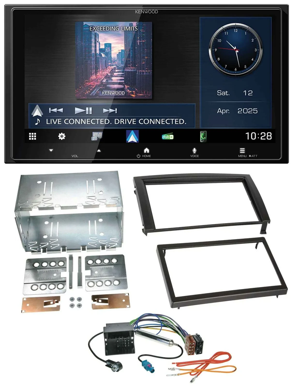 Kenwood Bluetooth 2DIN USB DAB MP3 Autoradio für Skoda Fabia 6Y Facelift 2004-20