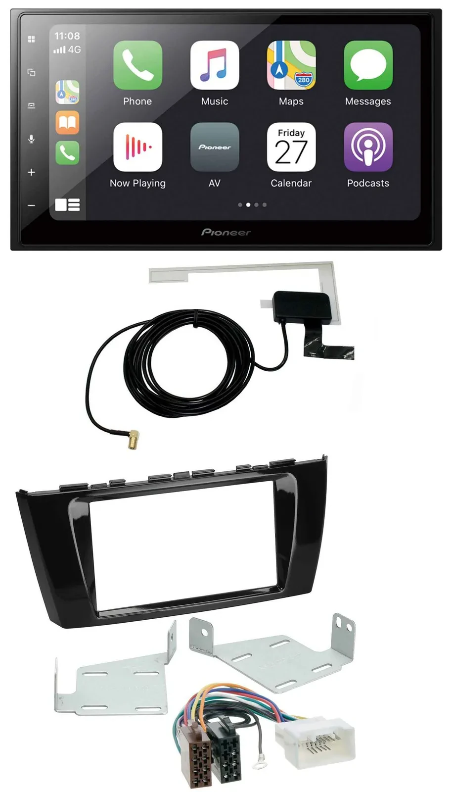 Автомагнитола Pioneer 2-DIN Bluetooth DAB USB MP3 для Mitsubishi Mirage/Space Star