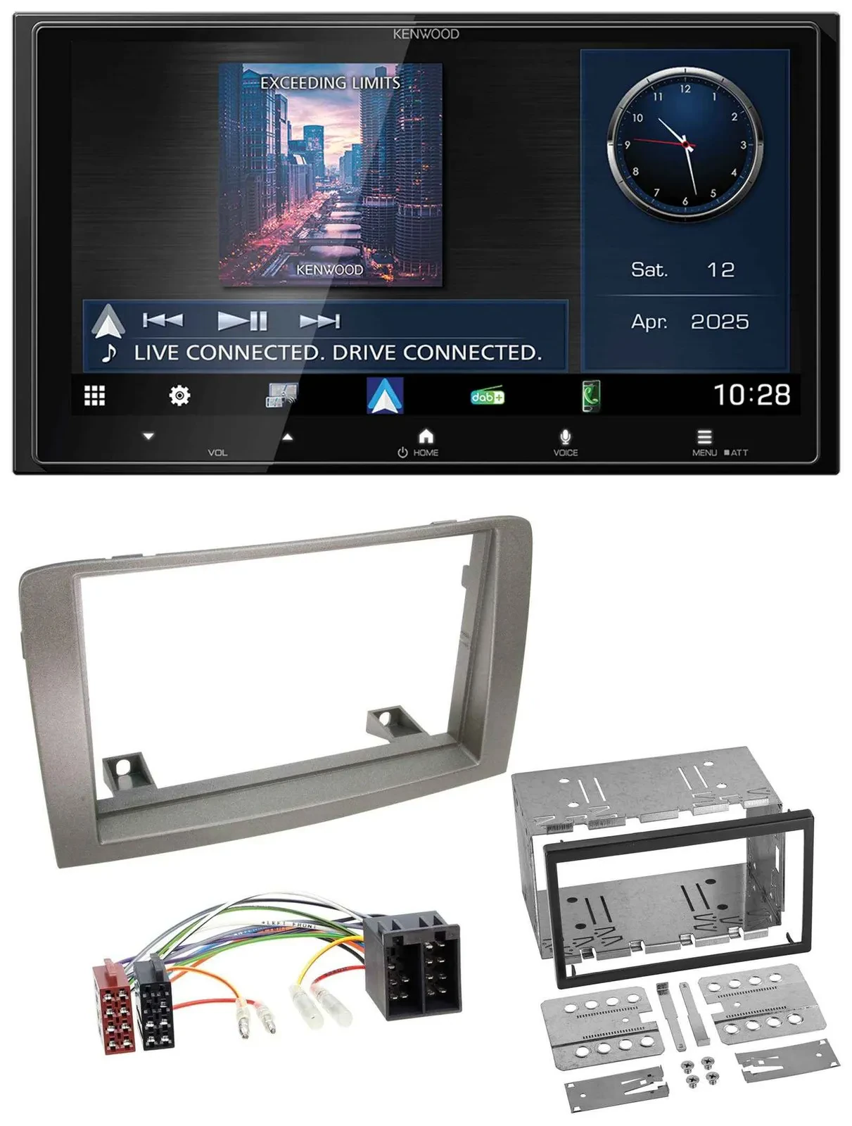 Kenwood Bluetooth 2DIN USB DAB MP3 Autoradio für Lancia Musa (2004-2012)