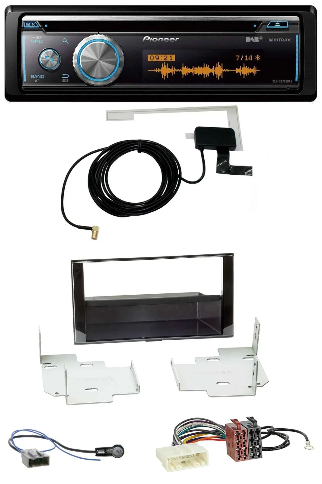 Автомагнитола Pioneer Bluetooth, DAB, CD, USB для Nissan Micra/Note (с 2013)