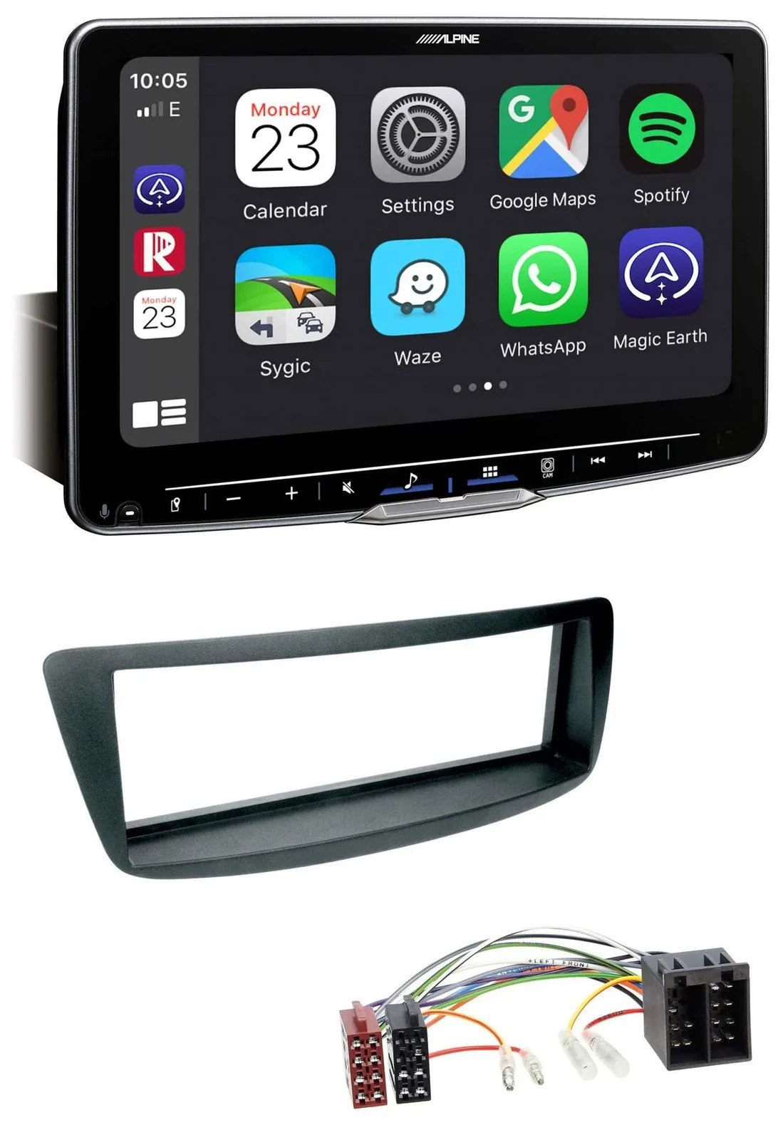 Alpine Bluetooth MP3 USB DAB Autoradio für Citroen C1 Peugeot 107 (05-14)