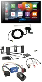 Pioneer Lenkrad USB Bluetooth DAB 2DIN Autoradio für BMW 5er E39 96-04 Aktivsyst