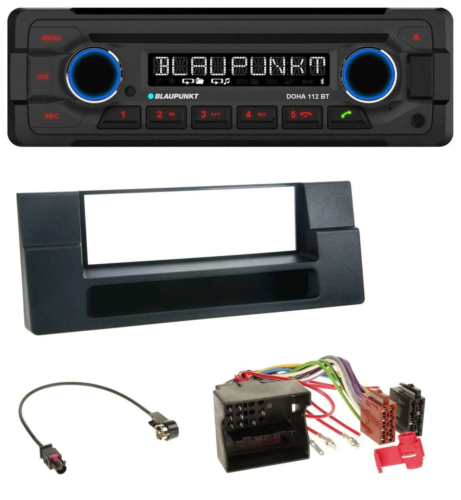 Blaupunkt AUX MP3 CD Bluetooth USB Autoradio für BMW X5 E53 5er E39 Quadlock Abl