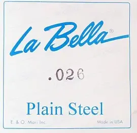 Струна для акустической и электрогитары La Bella PS026, сталь, калибр 26