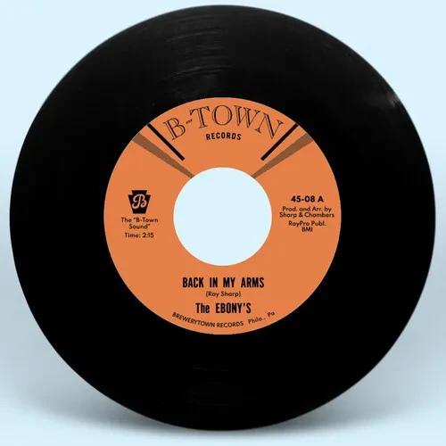 Виниловая пластинка The Ebonys - Back In My Arms B/w I Can't Help But Love You [New 7" Vinyl]